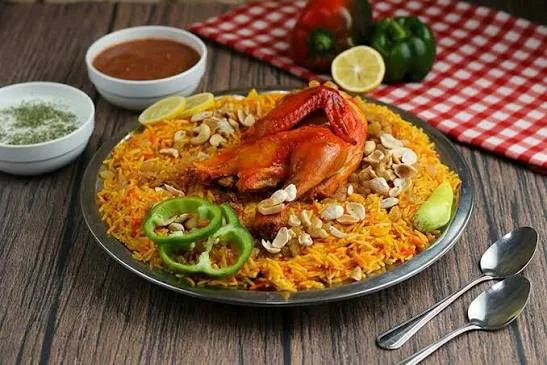 وجبة مندي دجاجتين فروج