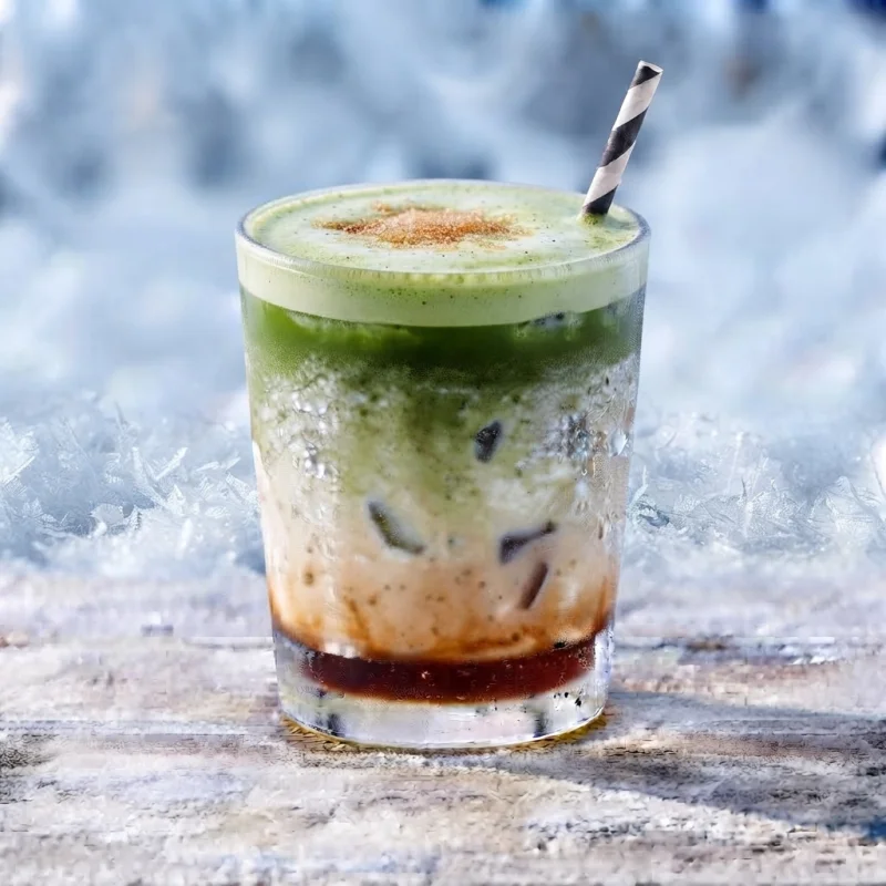 Iced Brown Sugar Vanilla Matcha