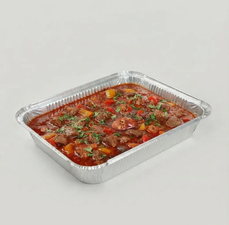 Tomato Sauté with Meat Chunks
