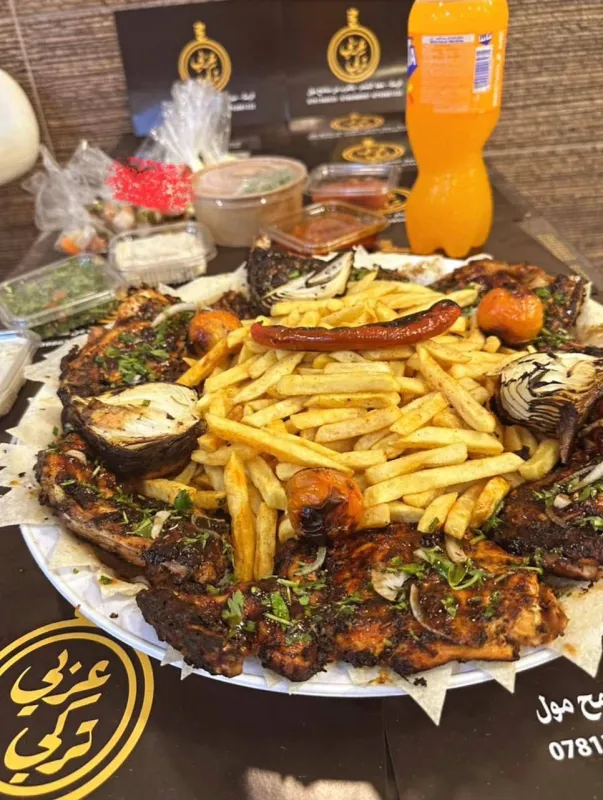 نصف  دجاجه فحم تكا بالعسل