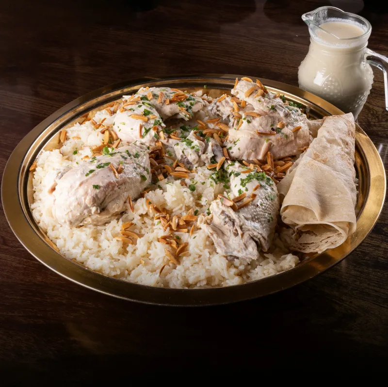 منسف دجاج ( دجاجة)